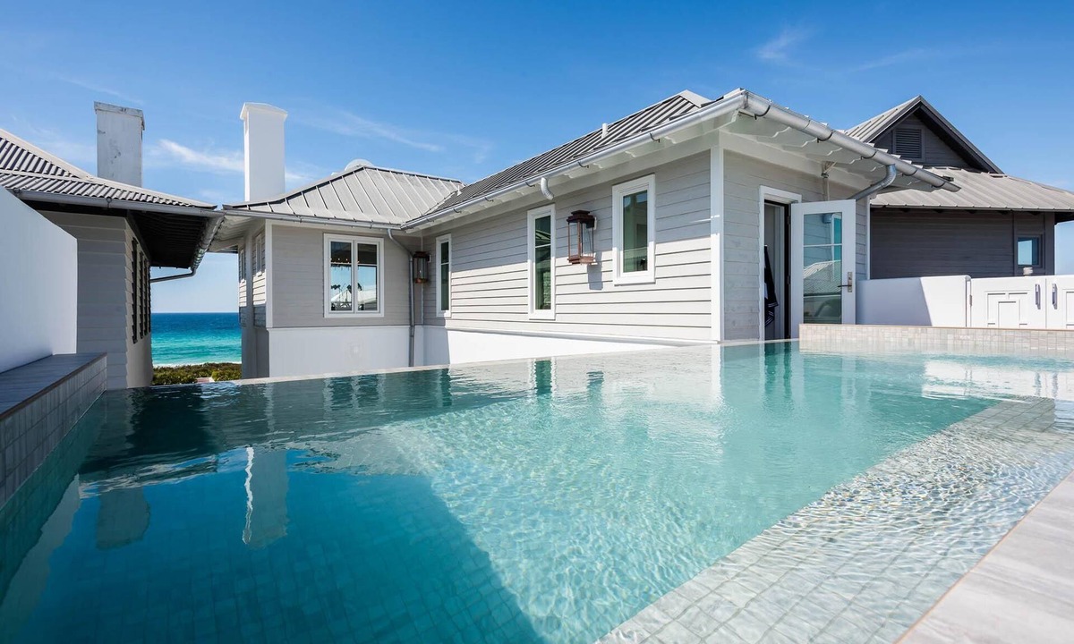 Rosemary Beach House | Rosemary Beach Rooftop Heated Pool w/Carriage House