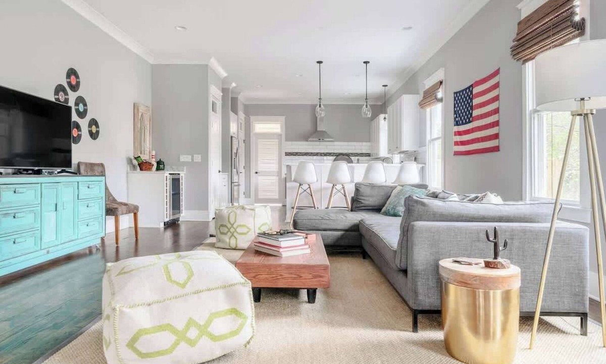 Eastwood House | Spacious Designer Gem, Dog Friendly, Private Patio | Grill, Patio 3 Blocks to Grocery, 5 Mins to 5 Points, 15 Mins to Broadway, 24 Hour Hospitality Team, Perfect for Families