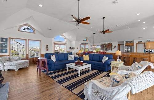 Whalehead Beach House | 1399 - Ocean's Grace - Dog-Friendly Corolla | Hot Tub & Saltwater Pool