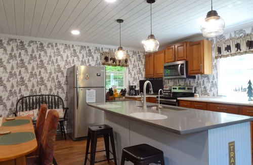 Chestertown House | 3 bedroom cabin in Chestertown with hot tub, fireplace, fire pit, wifi, and more