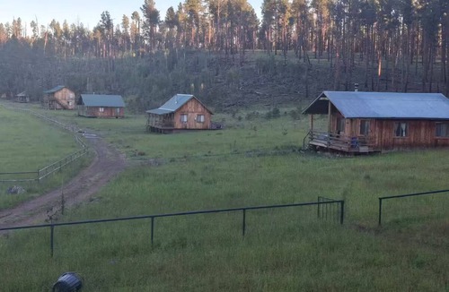 Blue Cabin | A peaceful setting for guests to relax and unwind.