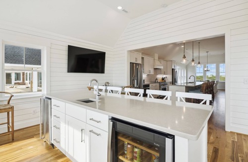 Pine Island House | Austin - New Construction Oceanfront 11BR with Elevator, Fire Pit, Pool, Fitness Room and More!