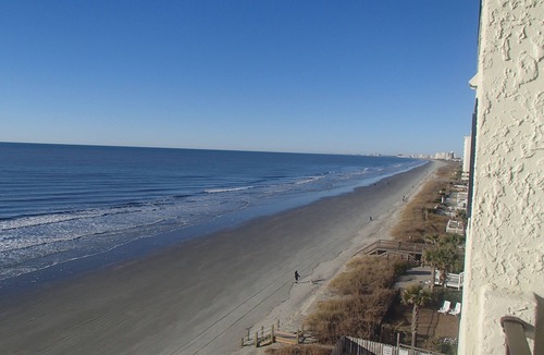 Cherry Grove Beach Condo | Beachy Oceanfront Condo with stunning views! Pet friendly, relaxing getaway!