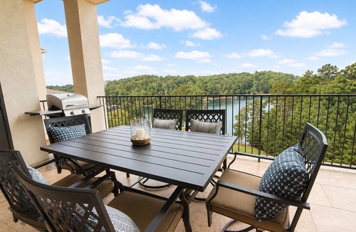 Dadeville Condo | BEAUTIFUL Lakefront Condo on Lake Martin, Sunsets, Boat Slip, Pool, Gym, Golf