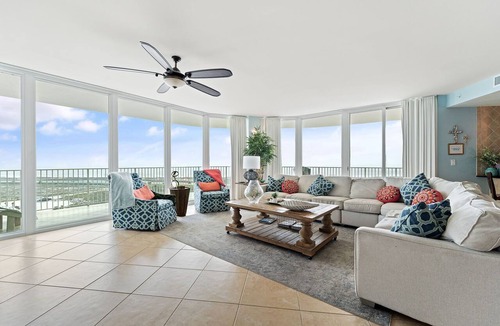 Orange Beach East Condo | Caribe C1010- Lovely Gulf View,Large Terrace,Lazy River,Pool Slides!