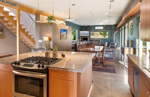 Whitefish House | Contemporary riverfront home near Whitefish/Kalispell/Glacier Park. Weddings OK!