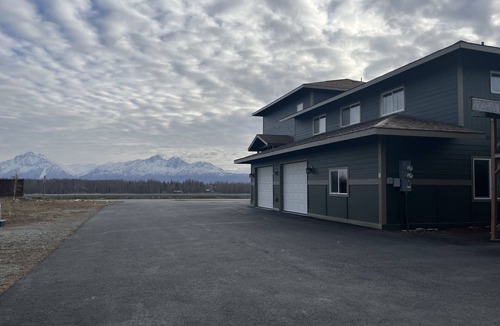 Wasilla Apartment | Cozy up to the fireplace close to town with faraway feel