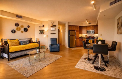 Downtown Apartment | Downtown Silver Spring Walkable Metro Skyline Balcony Corner Suite | Luxe Pad