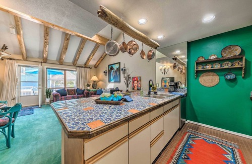 Cloudcroft Apartment | Eclectic Home w/Deck: 4 Miles to Ski Cloudcroft!