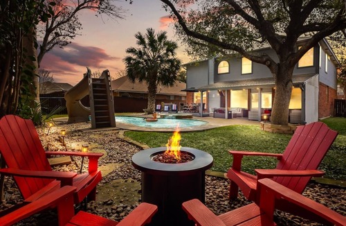 North San Antonio - SAT House | *Family Fun* Heated Pool, Slide, Hot Tub, Game Rm