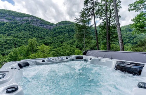 Chimney Rock House | Mountain Hideaway with Waterfall Views & Relaxing Hammocks in Chimney Rock, North Carolina