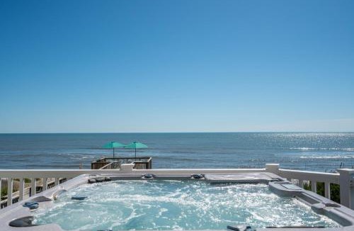 Ocean Hill House | Oceanfront Gem w Pool and Spas GameRm Dune Walkover
