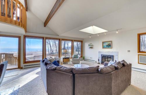 Menominee House | Private Beach & Deck: Spacious Lake Michigan Home