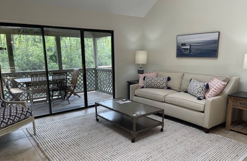 Sea Pines Villa | Sea Pines villa with views of the Lagoon & Landscape