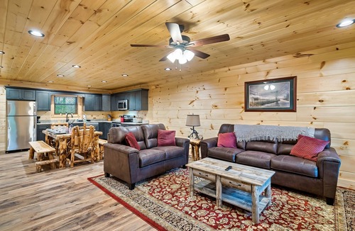 Sevierville Cabin | Secluded Cabin | Hot Tub, Arcade & Fire Pit