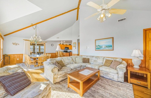 Rodanthe House | Semi-Oceanfront Home w/Hot Tub, Game Room, Theater, Basketball, Beach Nearby