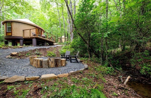 Balsam Grove RV Rental | Serene Yurt Retreat near Pisgah National Forest in North Carolina