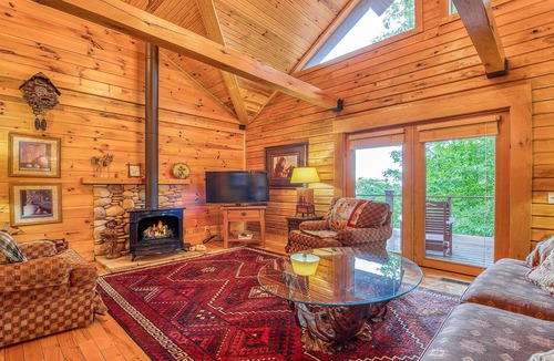 Maggie Valley Cabin | Sky Cabin: Luxury, Gated, Sparkling Clean, featured on HGTV's "Log Cabin Living"