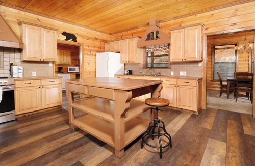 Smoky Mountains Cabin | Treetop Tranquility | Fido Friendly, Game Room, Hot Tub, & Fireplace