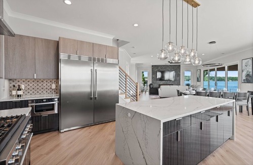 Terrell House | Waterview Oasis | Pool & hot tub| Game Room | Outdoor Kitchen