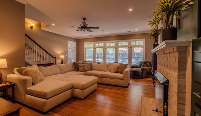 5BR/7BA Five Points Premier Gathering Home | Sleeps 18, Theatre, Golf Sim, Elevator & Outdoor Areas