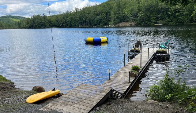 Adirondack lakefront home on 40 acres