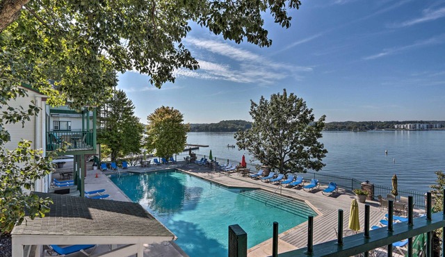 Lake-view Pool + Boat Slip! Ozarks Condo