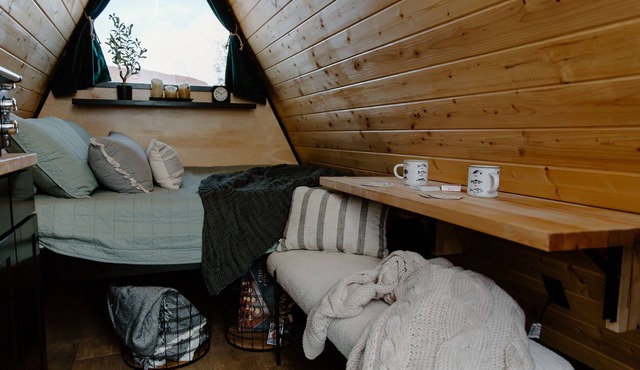 Modern A-Frame Tiny Cabin Experience in Cedar City