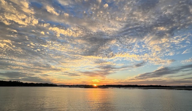 Nestled between Old Town Bluffton's boat ramps + downtown. Pet friendly.