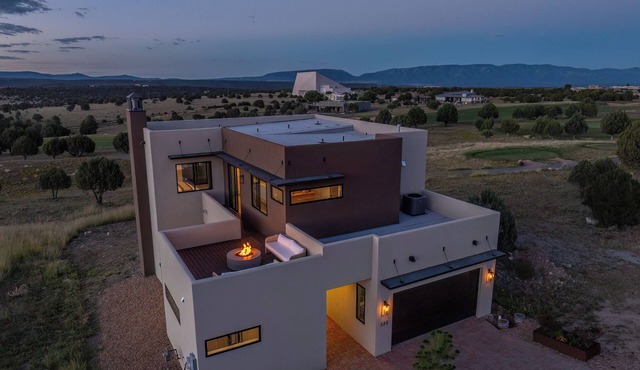 New Custom Home with 360 mountain views sitting on #1 golf course in NM!