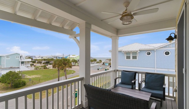 Ocean View Kure Beach Rental | Elevator + Pool Access + Walk to Beach