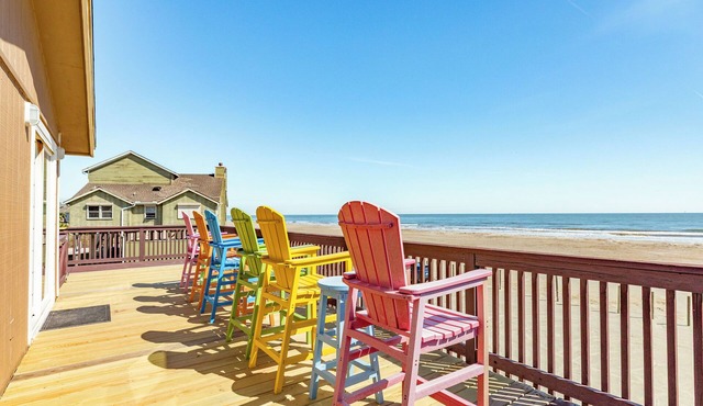 Panoramic View Beachfront Home - Easy Beach Access, Outside Shower, Dog Friendly